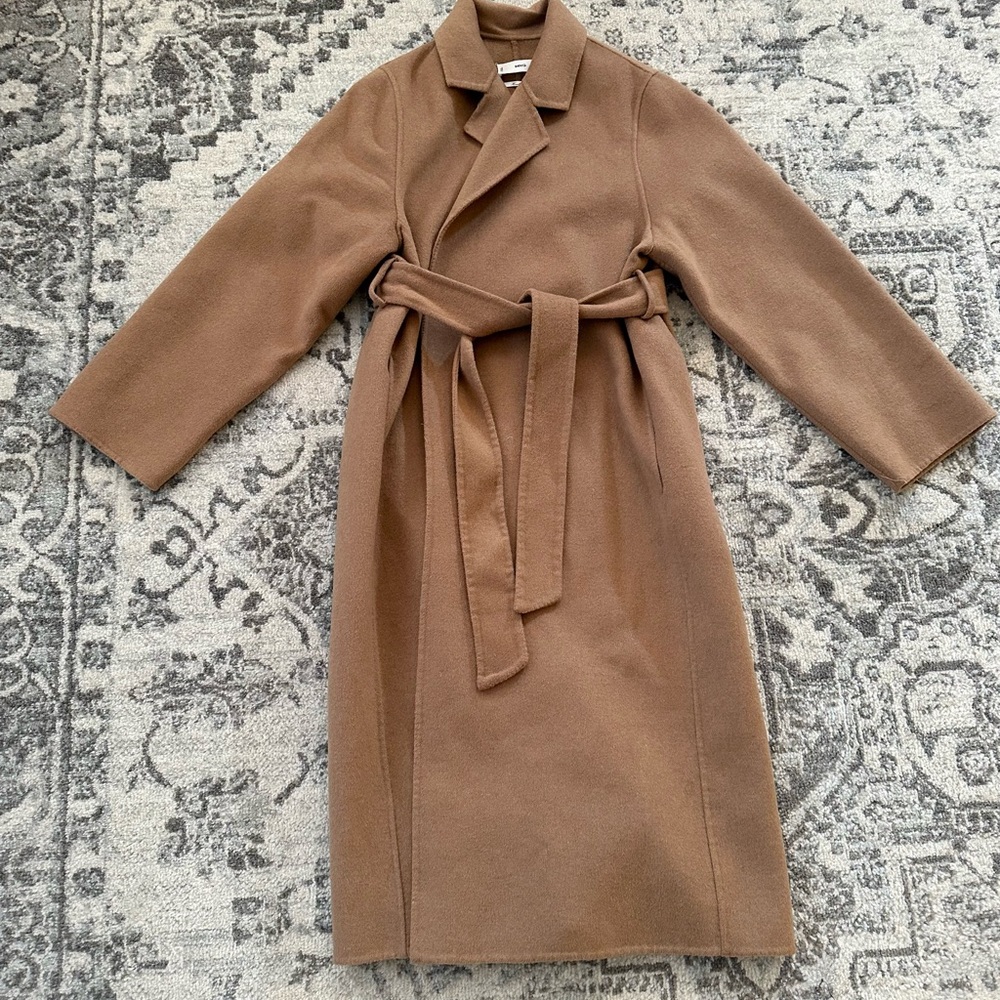 Mango tan trench coat